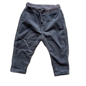 Kids Charcoal Gray Corduroy Pants